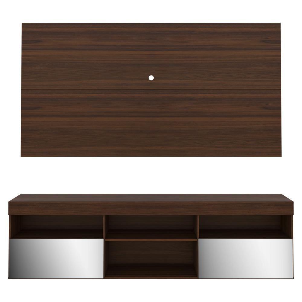 Rack Com Painel E Suporte Tv 65" Com Espelho Flórida Multimóveis V3139 Duna Duna - 3