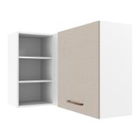 Armário Aéreo De Canto 1 Porta Para Linha De 60 Cm De Profundidade Branco/crema Agata Madesa - 1