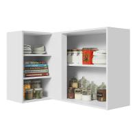 Armário Aéreo De Canto 1 Porta Para Linha De 60 Cm De Profundidade Branco/crema Agata Madesa - 8