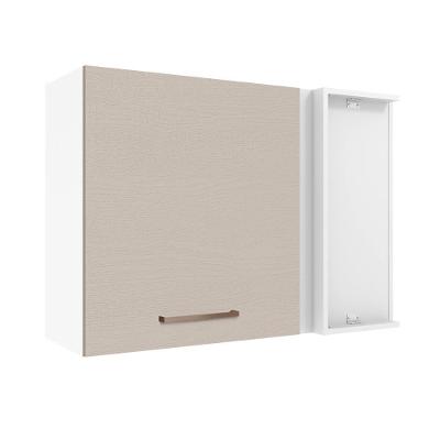 Armário Aéreo De Canto 1 Porta Branco/crema Agata Madesa Branco/crema