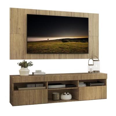 Rack Com Painel Tv 65" Com 2 Portas Londres Multimóveis V3334 Rustic Rustic
