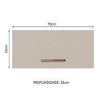 Armário Aéreo 70 Cm 1 Porta Basculante Branco/crema Agata Madesa Branco/crema - 17