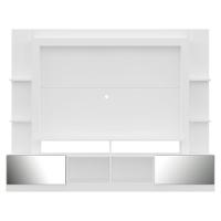 Rack com Painel Tv 65 Portas com Espelho Oslo Branco - 1