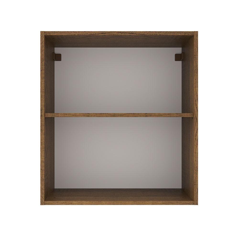 Armário Aéreo 60 Cm 1 Porta Rustic/crema Agata Madesa Rustic/crema - 5