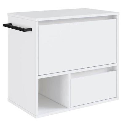 Gabinete Para Banheiro 01 Porta 01 Gaveta 60cm Branco Proddy