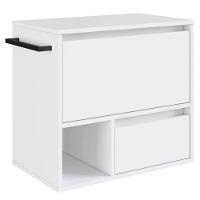 Gabinete Para Banheiro 01 Porta 01 Gaveta 60cm Branco Proddy - 1