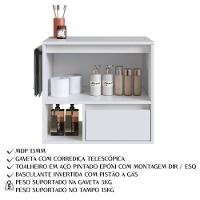 Gabinete Para Banheiro 01 Porta 01 Gaveta 60cm Branco Proddy