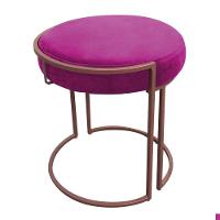 Kit 02 Puffs Love Suede Base Cobre DRossi Pink