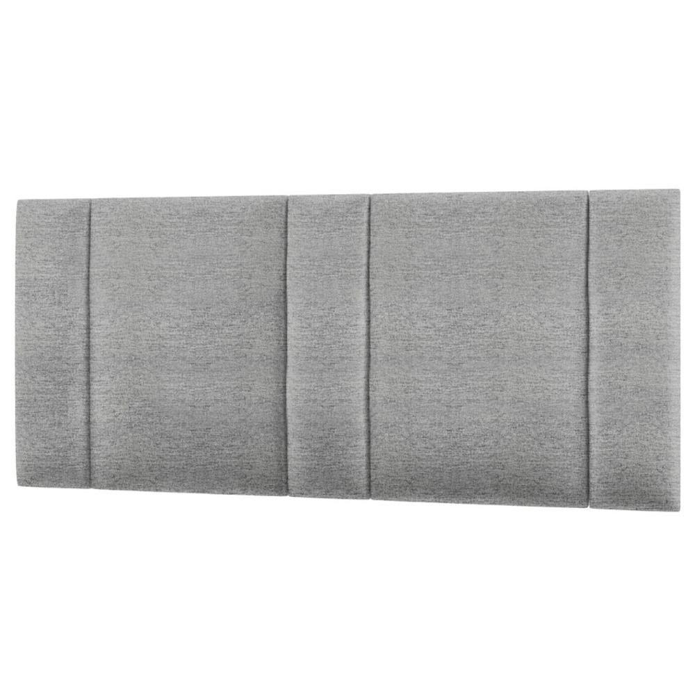 Cabeceira Modulada Casal Queen 160 Cm Com Led Linho Cinza Vconcept - 1