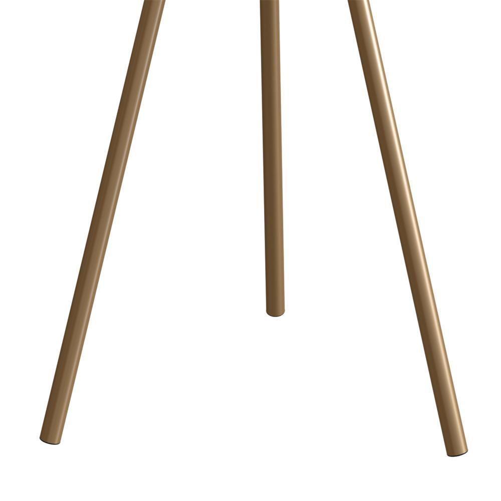 Mesa Lateral Para Sala De Estar 54x35 Cm 27943 Hanover Dourado Artesano - 6