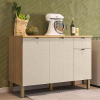 Balcao Com Tampo 120 Cm Mdf Vert Plus Freijo Soft Ktp - 2