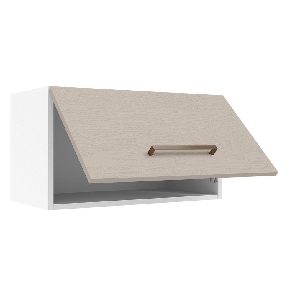 Armário Aéreo 60 Cm 1 Porta Basculante Branco/crema Agata Madesa Branco/crema - 7