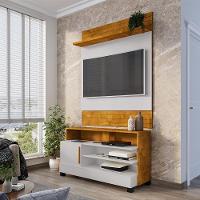 Painel Guaratuba E Rack Pipa Tv 48 Pol 108 Cm Naturalle Off White Bechara - 6