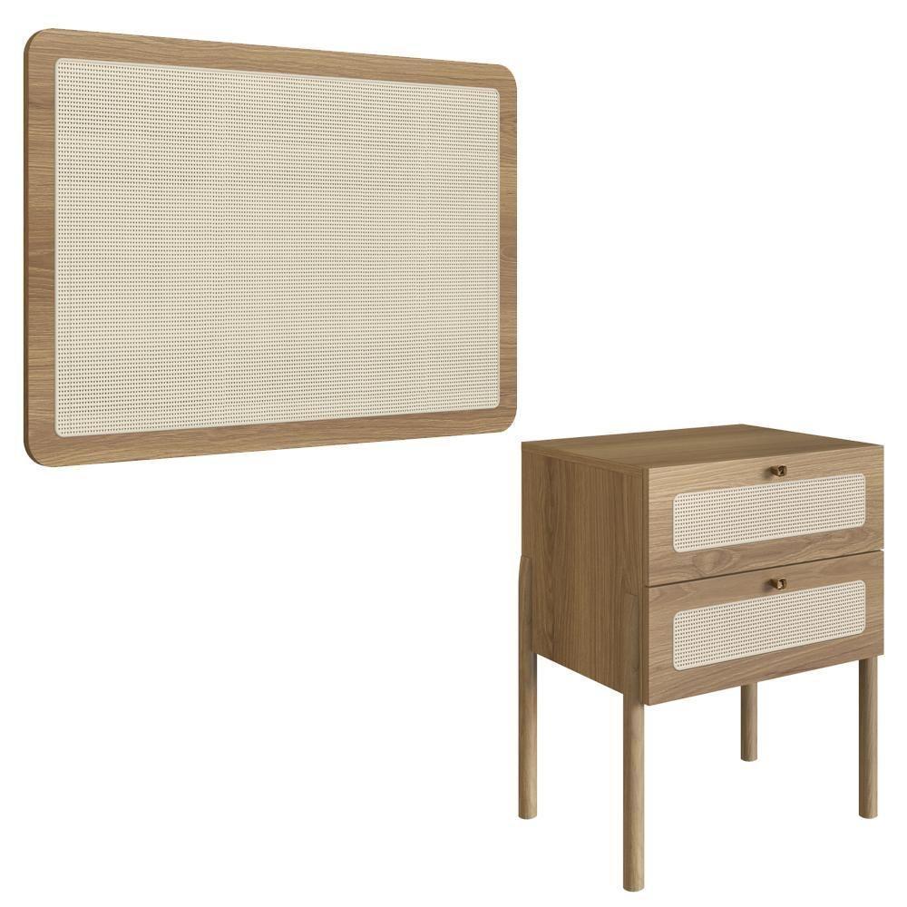 Cabeceira Solteiro E Mesa Cabeceira Palinha 27976 Hanover Artesano Hanover - 1