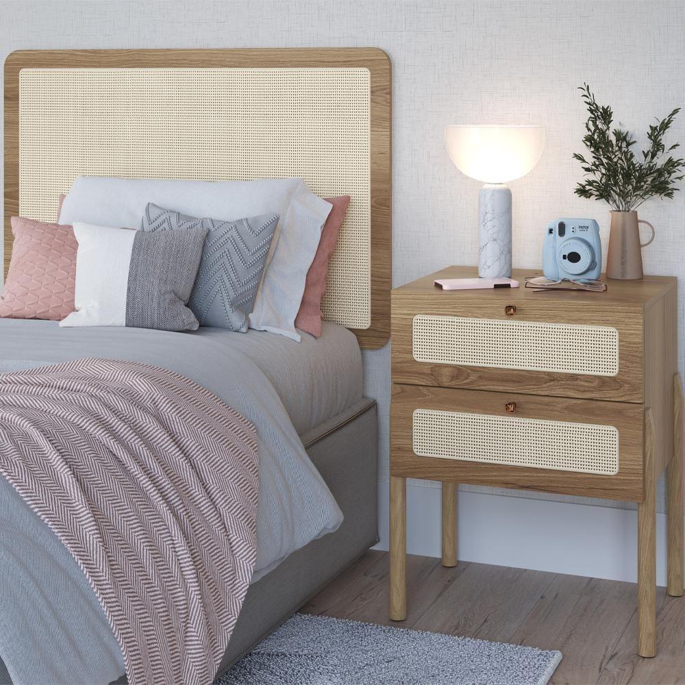 Cabeceira Solteiro E Mesa Cabeceira Palinha 27976 Hanover Artesano Hanover - 2