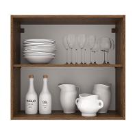 Armário Aéreo 70 Cm 2 Portas Rustic/crema Agata Madesa Rustic/crema - 8