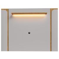 Painel Maresias E Rack Juquehy Tv 75 Pol 180 Cm Off White Cinamomo Bechara