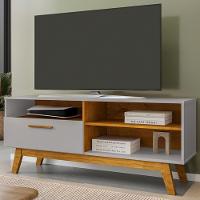 Rack Bancada Tv 55 Pol 136 Cm Paladio Off White Naturalle Bechara - 2