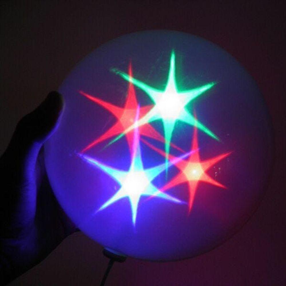 Bola De Natal Com Led Rgb Pisca Pisca Enfeite Media - 2