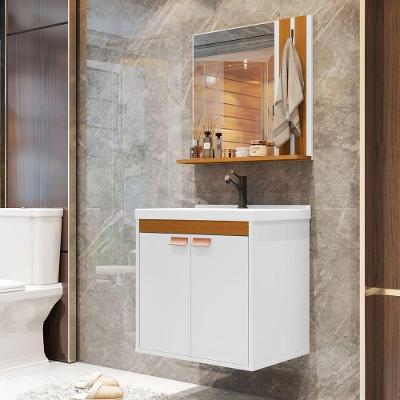 Kit Pia Gabinete Cuba Espelheira Armário Banheiro Lavabo Branco/nature