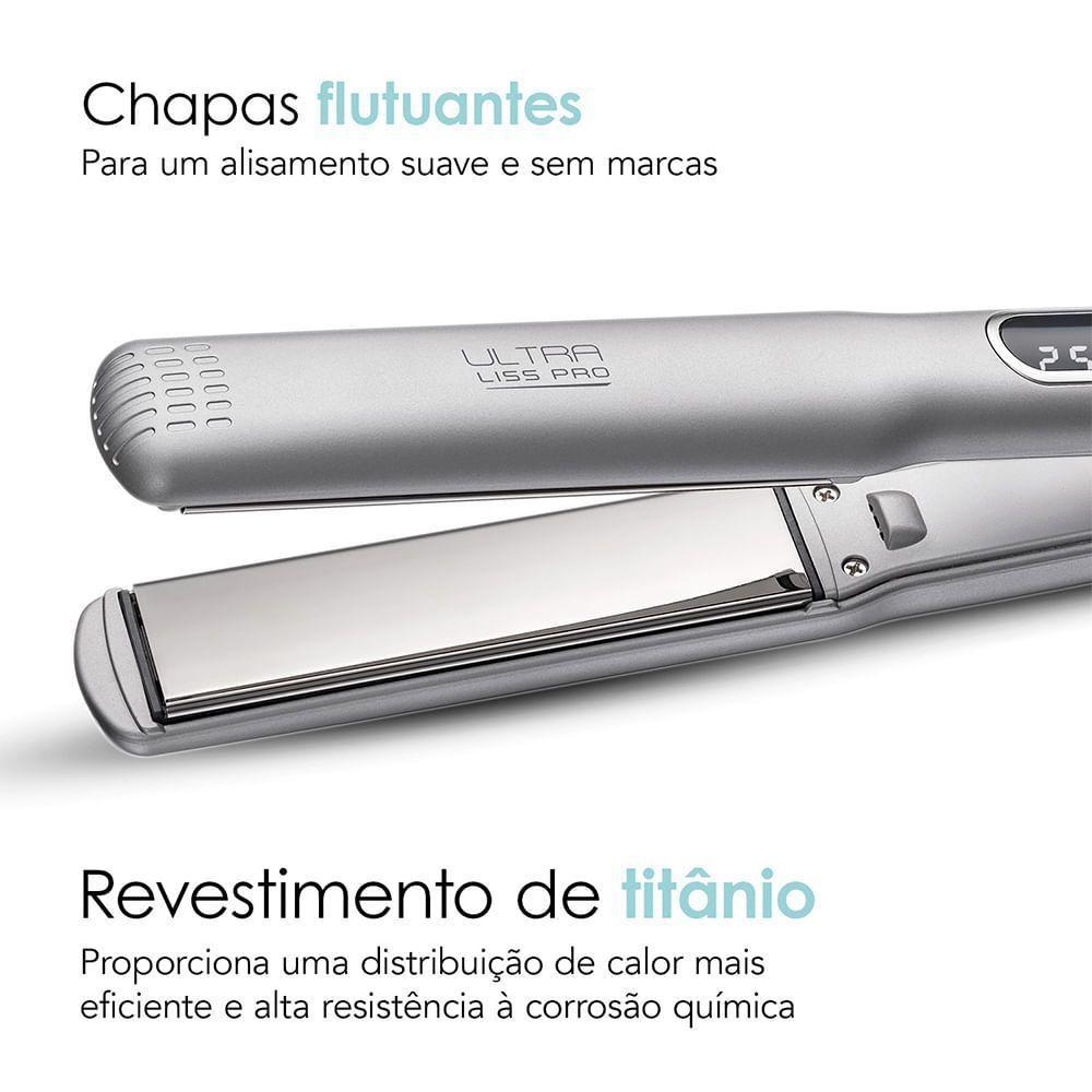 Prancha Progressiva Mondial Ultra Liss Pro 250°C P-02-PRO Bivolt - 5