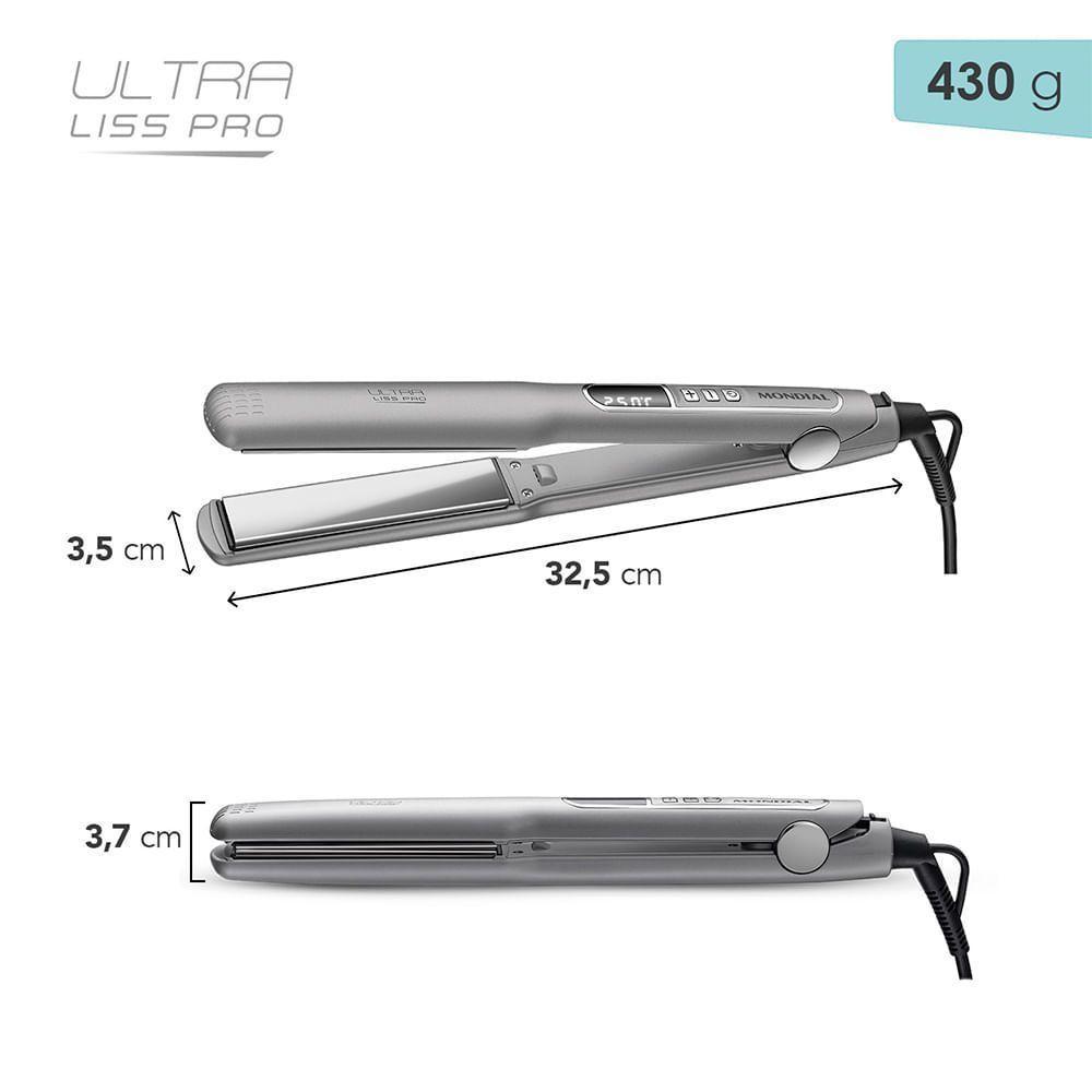 Prancha Progressiva Mondial Ultra Liss Pro 250°C P-02-PRO Bivolt - 7