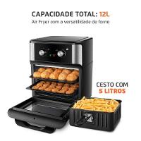 Fritadeira Air Fryer Forno Oven Mondial 2000W Preto 12L AFON-12L-AB 220V - 2