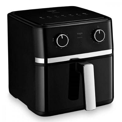 Fritadeira Elétrica Air Fryer Elgin Gran Fry 8L Preto/inox 220V