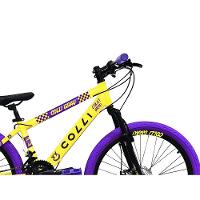 Bicicleta Colli Grau Aro 26 21 Marchas Freios A Disco Amarelo Roxo - 2