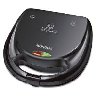 Sanduicheira Fast Grill 2 Em 1 Revestimento Mondial 750W Preto 220V - 1