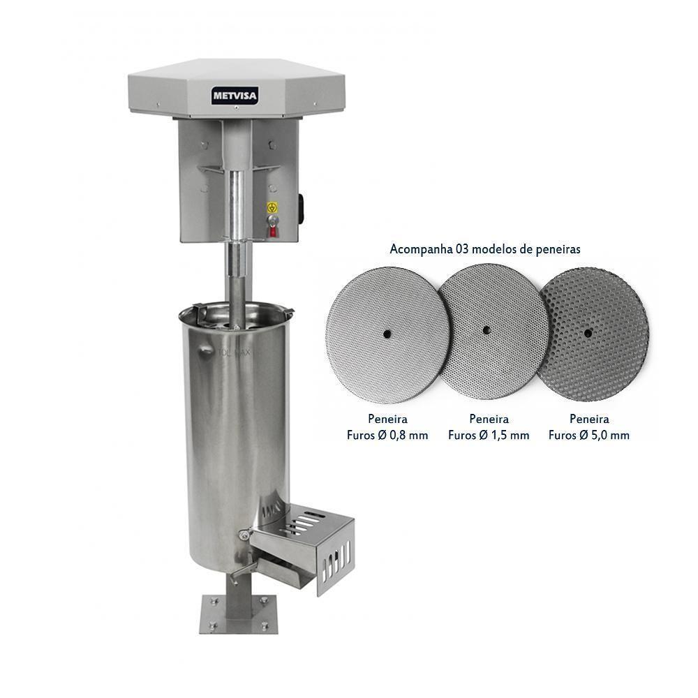 Despolpadeira De Açaí E Frutas Similares Profissional 10l 1/2 Cv Dg.10 Metvisa 220V - 2