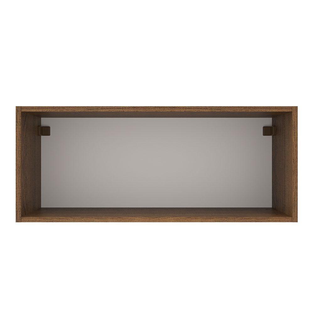 Armário Aéreo 80 Cm 1 Porta Basculante Rustic/crema Agata Madesa Rustic/crema - 5