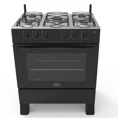 Fogão de Piso 5 Bocas a Gás Realce Eletrodomésticos CR202 Manual Preto Bivolt