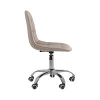 Cadeira Office Eiffel Botonê Ajustável Base Giratória Bege