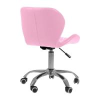 Kit 4 Cadeiras Office Eiffel Slim Com Base Giratória E Ajustável Rosa - 5