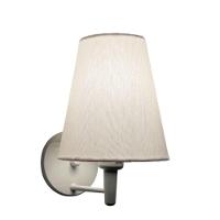 Arandela Cone Md-2007 Base Branco Cúpula Em Tecido 20-08x18cm Branco - Bivolt - 1