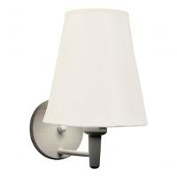 Arandela Cone Md-2007 Base Branco Cúpula Em Tecido 20-08x18cm Branco - Bivolt - 6