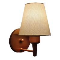 Arandela Cone Md-2004 Base Cobre Cúpula Em Tecido 14-14x07cm Algodão Crú - Bivolt - 9