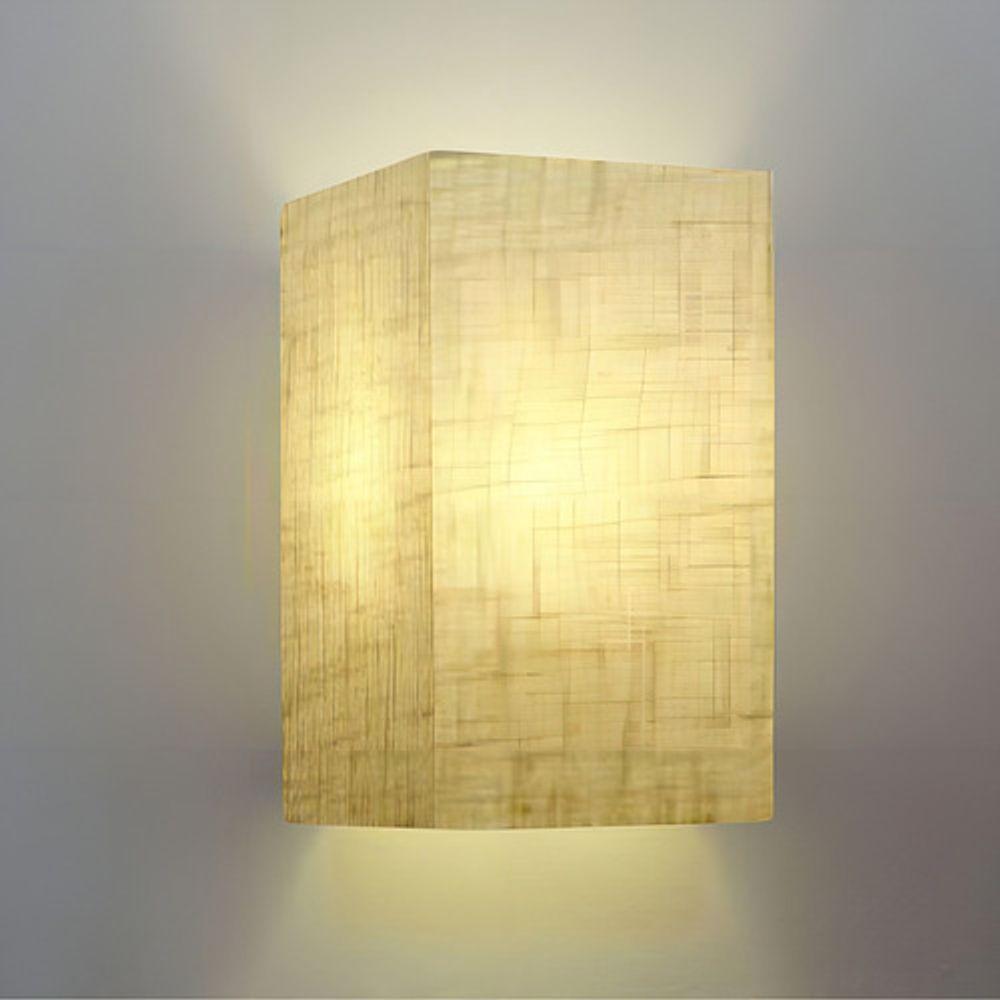 Arandela Retangular Retro Md-2002 Cúpula Em Tecido 25-16x10cm Rustico Bege - Bivolt - 5