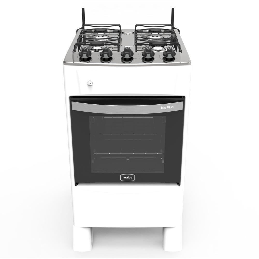 Fogão 4 Bocas A Gás Acendimento Automático Realce Bivolt Cr209 Branco Branco 127/220 - 1