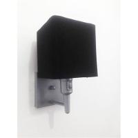 Arandela Quadrada Md-2019 Cinza C- Inter Liga E Desl Cúpula Em Tecido Preto - Bivolt - 1