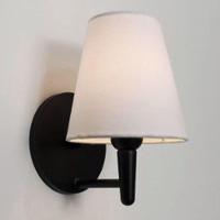 Arandela Cone Md-2004 Base Preto Cúpula Em Tecido 14-14x07cm Branco - Bivolt - 5