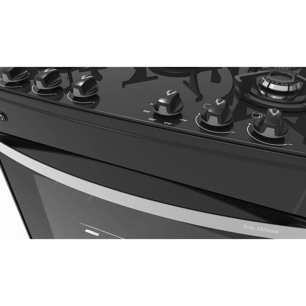 Fogão 5 Bocas A Gás Acendimento Automático Realce Glass Bivolt Cr212 Preto Preto 127/220 - 2