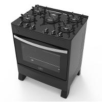 Fogão 5 Bocas A Gás Acendimento Automático Realce Glass Bivolt Cr212 Preto Preto 127/220 - 3