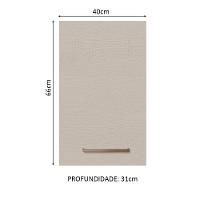 Armário Aéreo 40 Cm 1 Porta Rustic/crema Agata Madesa Rustic/crema - 9