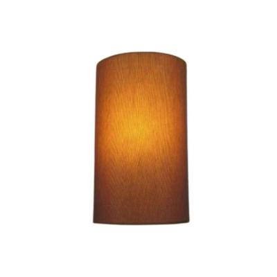 Arandela Meia Cana Vivare Md-2031 Cúpula Em Tecido 30-18x16cm - Bivolt Palha 127-220v
