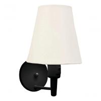 Kit-2 Arandela Cone Md-2013 Preto C- Inter Liga E Desl Cúpula Em Tecido Branco - Bivolt - 5