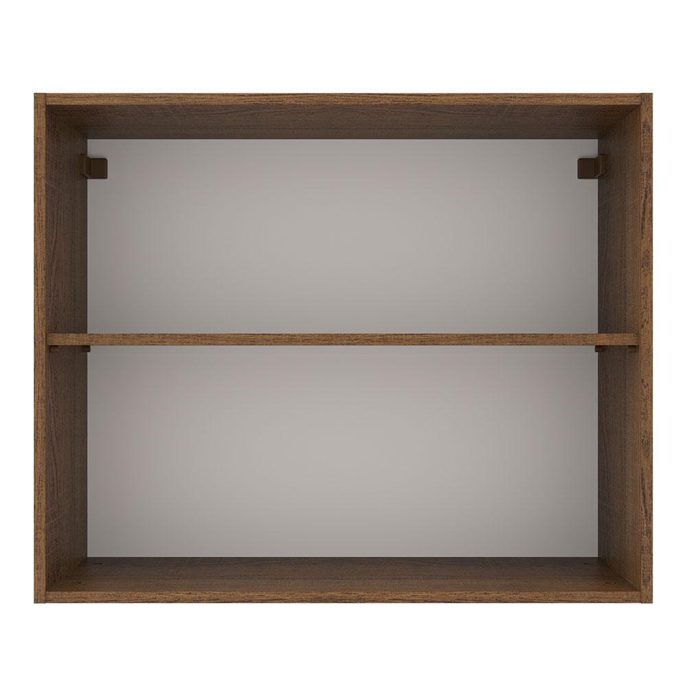 Armário Aéreo 80 Cm 2 Portas Rustic/crema Agata Madesa Rustic/crema - 5