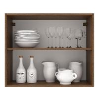 Armário Aéreo 80 Cm 2 Portas Rustic/crema Agata Madesa Rustic/crema - 8