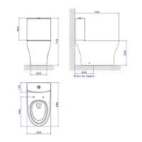 Vaso Sanitário Com Caixa Acoplada Deca Level Total Clean Kp.8520.17 Branco - 4